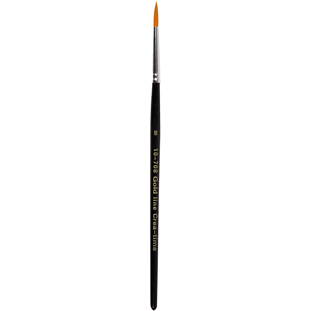 Nylon Brushes, no. 8, L: 18,5 cm, W: 3 mm, round, 12 pc