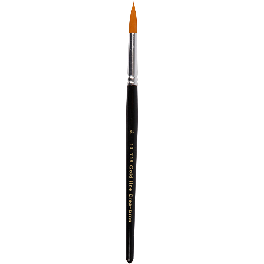 Nylon Brushes, no. 18, L: 20 cm, W: 7 mm, round, 6 pc