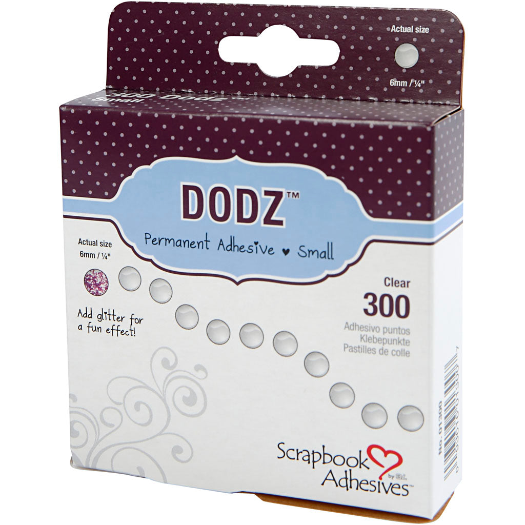 Dodz Adhesive Dots, dia. 6 mm, thickness 0,5 mm, 300 pc
