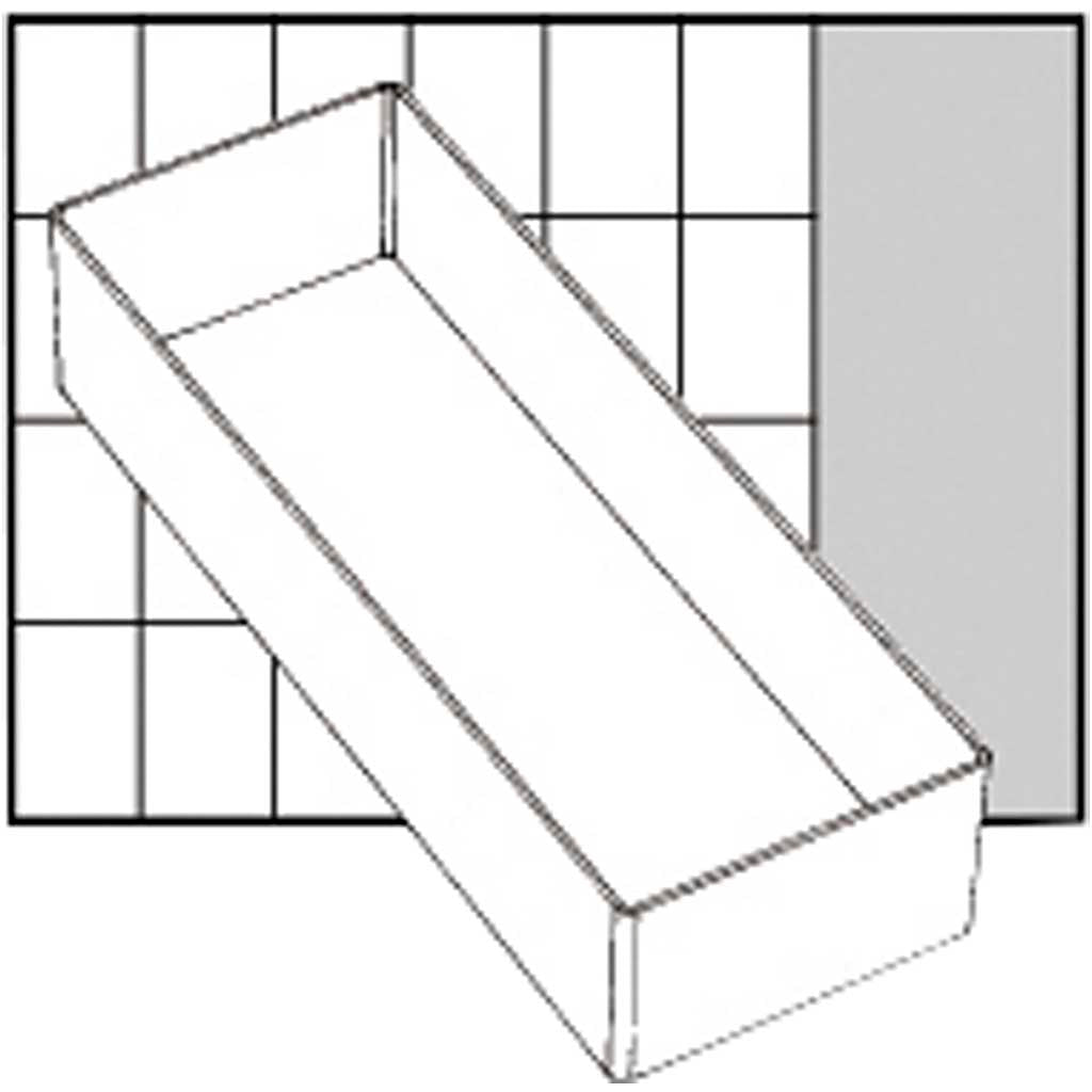 Insert Box, H: 47 mm, size 218x79 mm, 1pc/ 1 pc