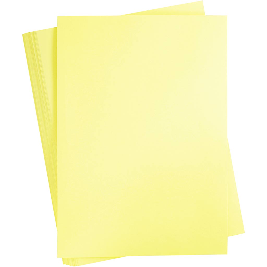 Card, A2, sheet 420x594 mm, 180 g, light yellow, 100 sheet