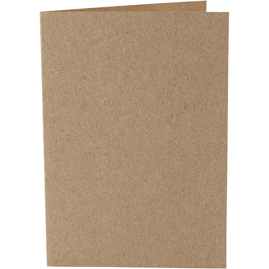 Cards, card size 10,5x15 cm, 220 g, natural, 10 pc