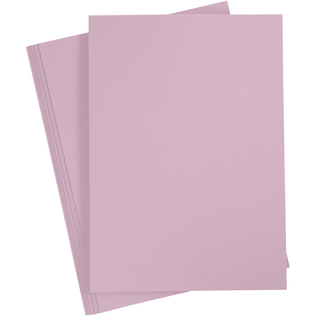 Paper, A4, sheet 210x297 mm, 80 g, light lilac, 20 pc