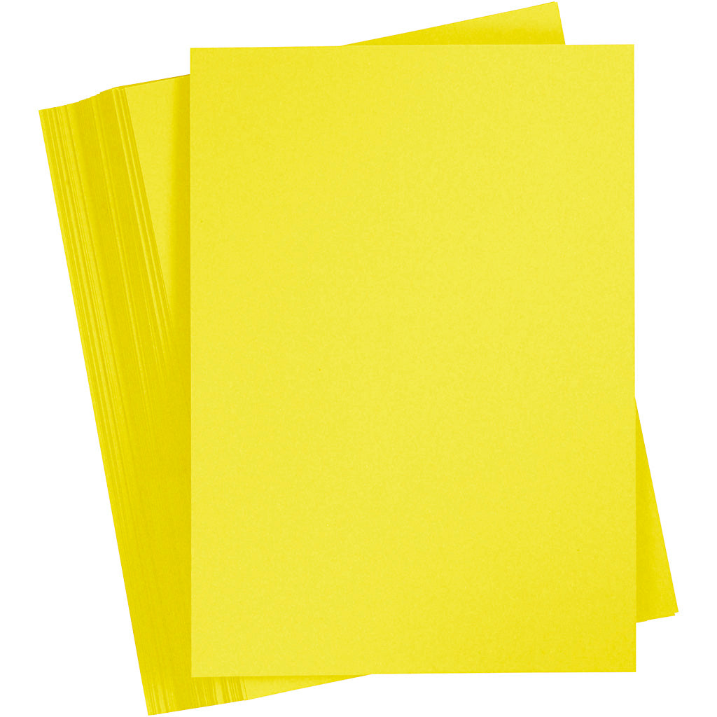 Card, sun yellow, A6, 105x148 mm, 180 g, 100 sheet