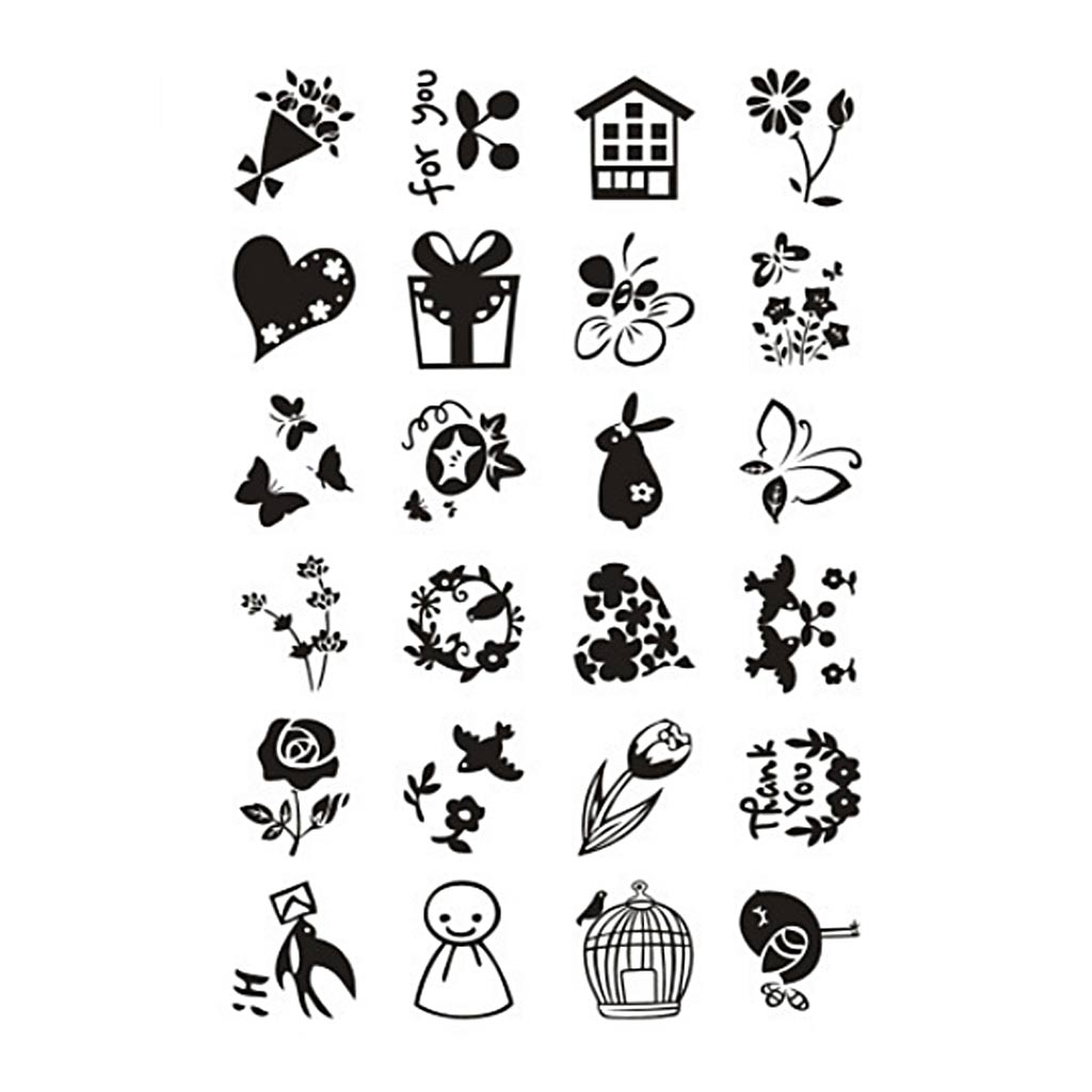 Clear Stamps, small sweet greetings, sheet 11x15,5 cm, 1 sheet