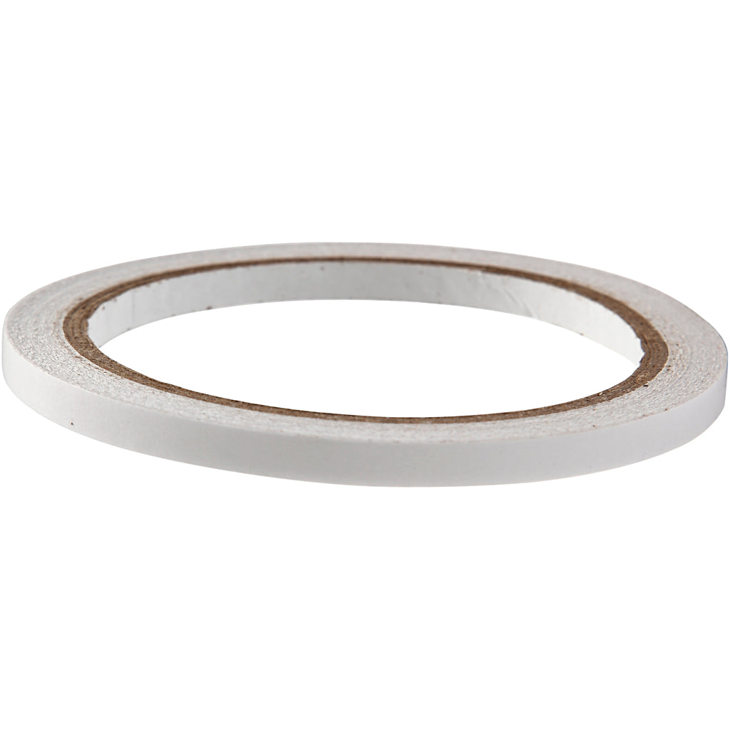 Double-Sided Adhesive Tape, W: 6 mm, 10 m/ 1 roll