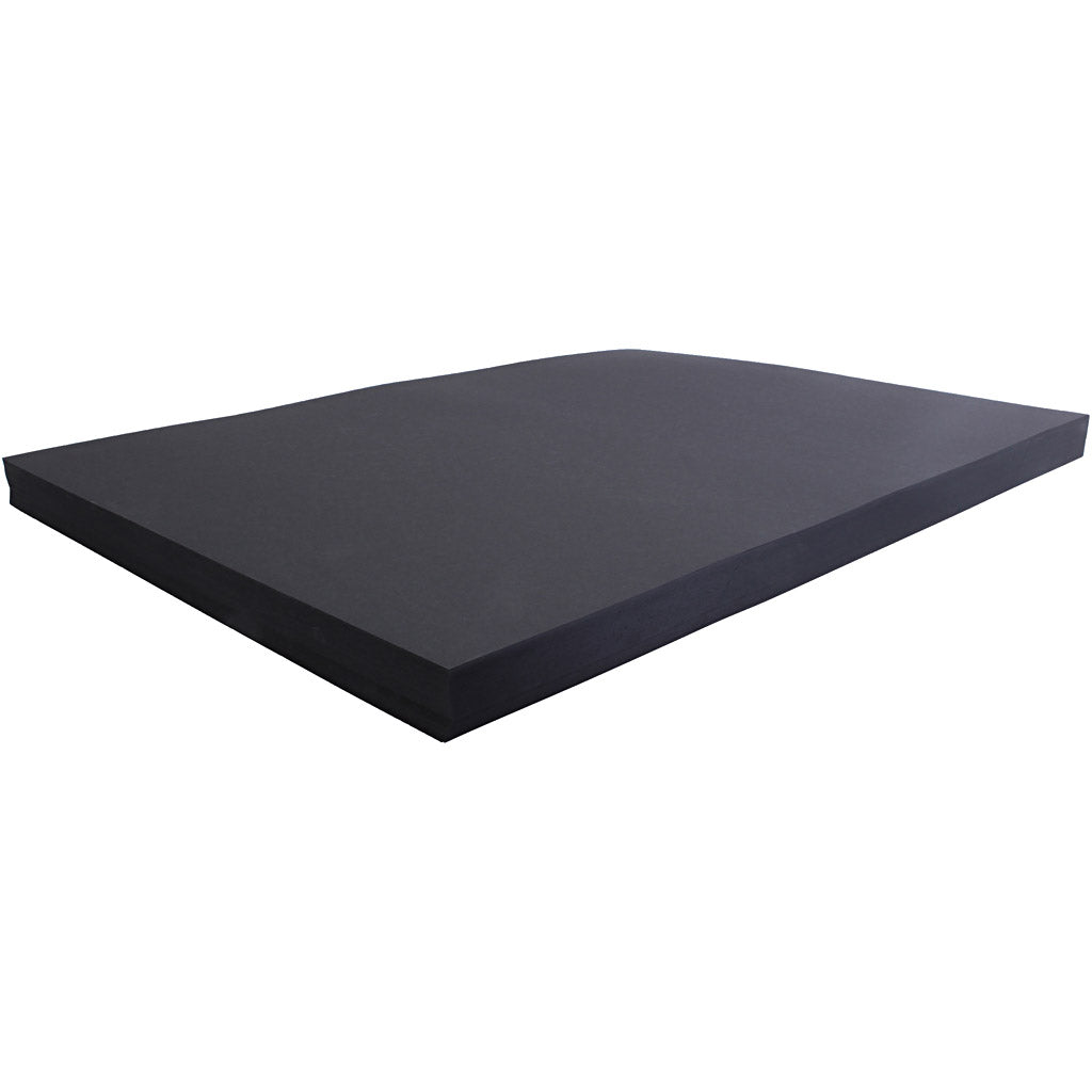 Card, sheet 50x70 cm, 270 g, black, 100 sheet