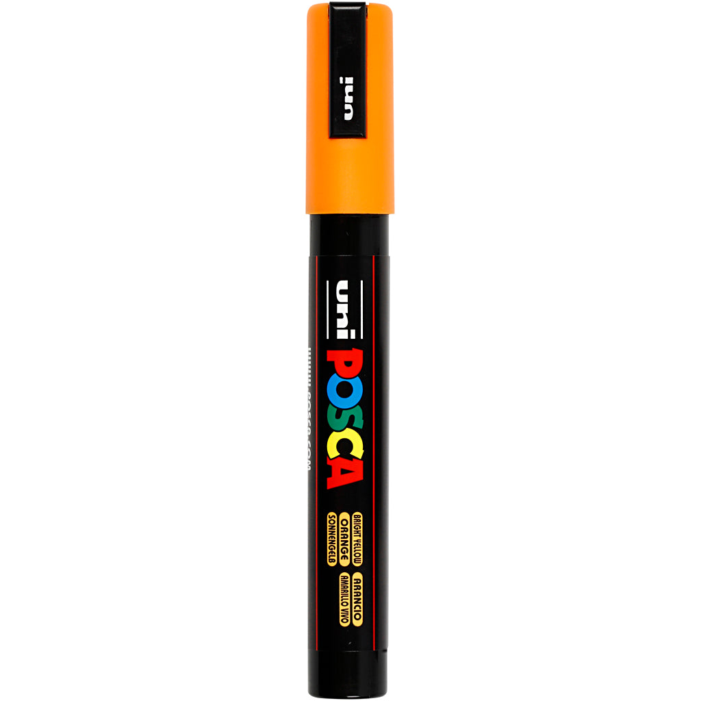 Posca Marker, no. PC-5M, line 2,5 mm, medium, orange