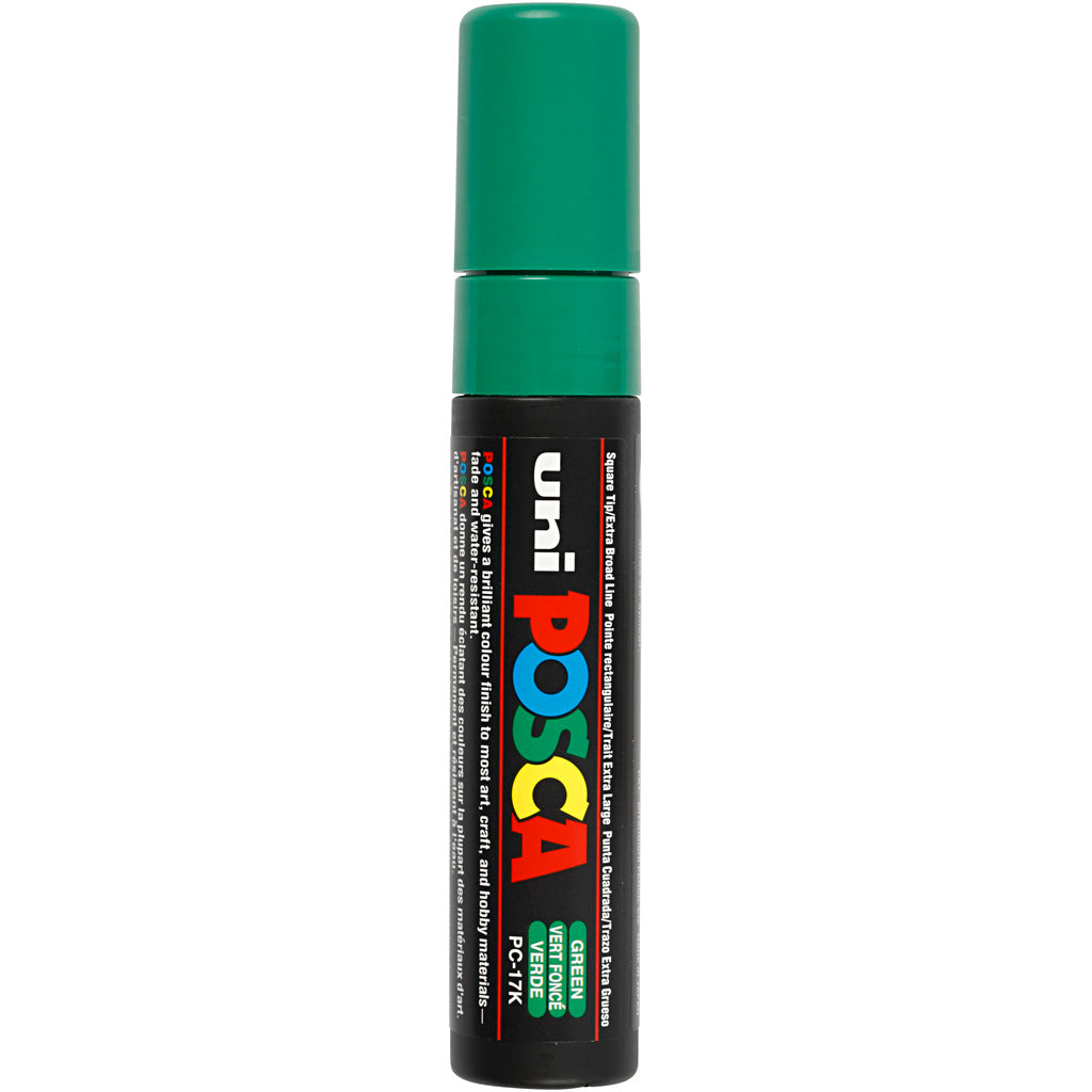 Posca Marker, no. PC-17K, line 15 mm, extra broad, green