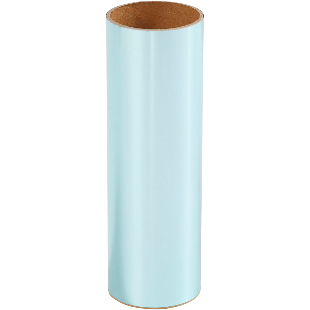 Deco Foil, W: 15,5 cm, thickness 0,02 mm, light blue, 50 cm/ 1 roll