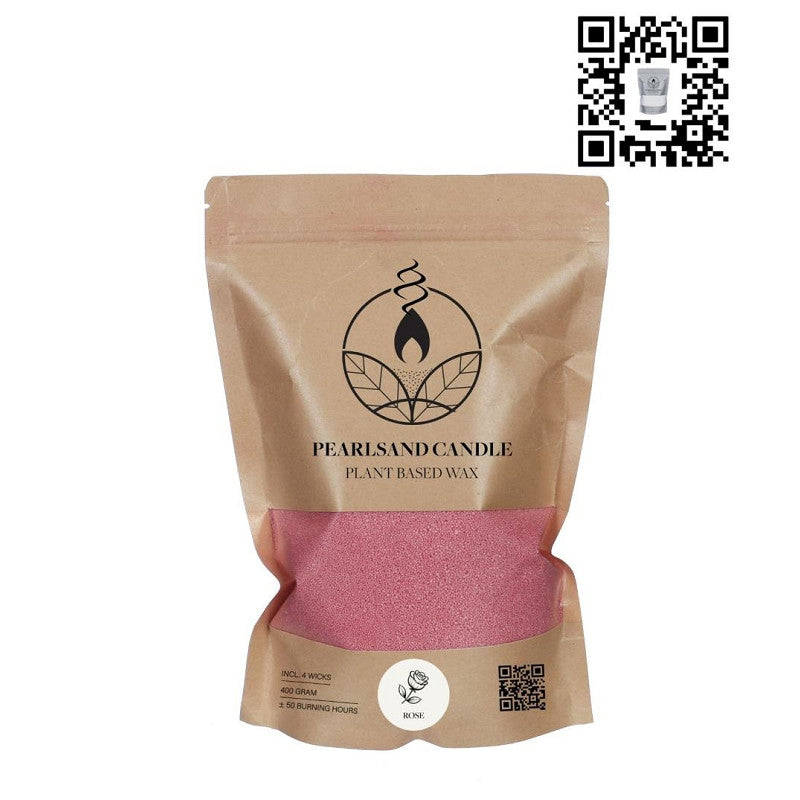 Pearlsand Scented Candle 400gr Rose