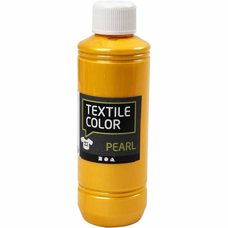 Textile Color, mother of pearl, yellow, 250 ml/ 1 bottle