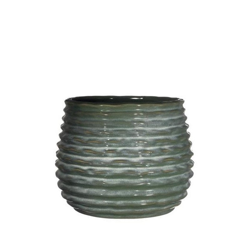 Pot Dark Green Rise Ø6,5 x h: 8 cm (12 Pcs)