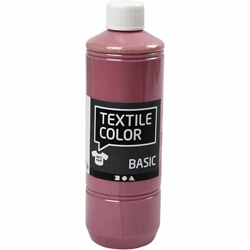 Textile Color, dark rose, 500 ml/ 1 bottle