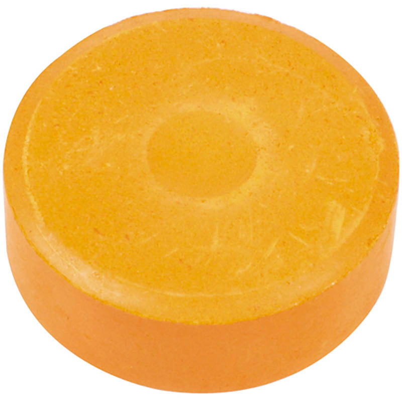 Watercolours, H: 16 mm, dia. 44 mm, orange, 6 pc
