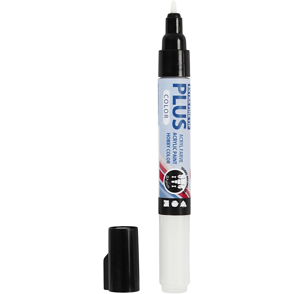 Plus Color Marker, L: 14,5 cm, line 0,7 mm, off-white, 5,5 ml