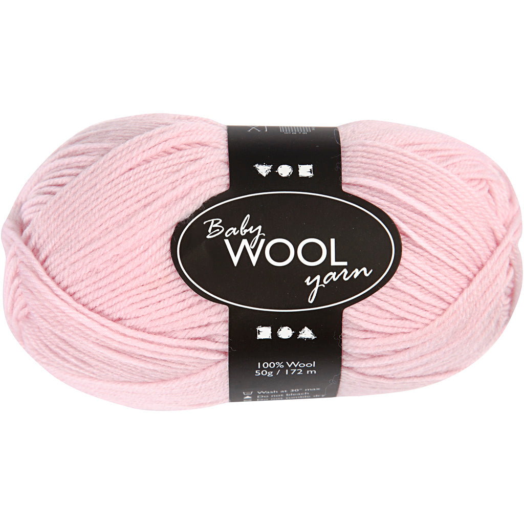 Baby Yarn, L: 172 M, light rose, 50 g/ 1 ball