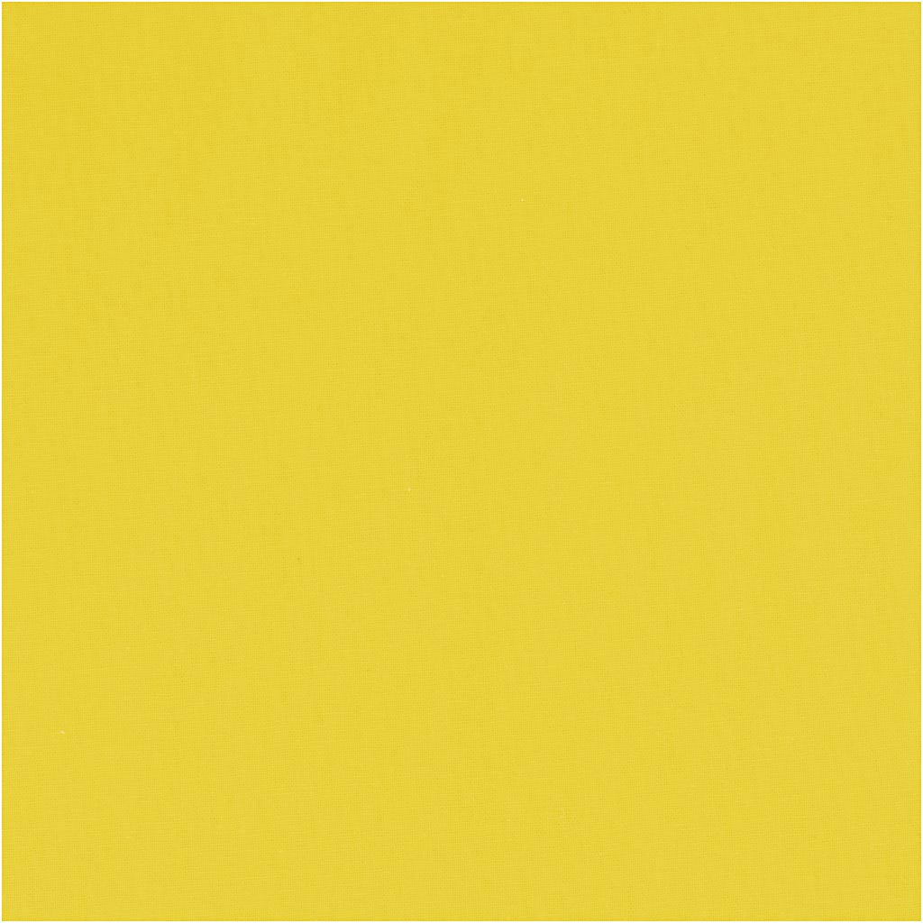 Fabric, W: 145 cm, 140 g, yellow, 10 m/ 1 roll