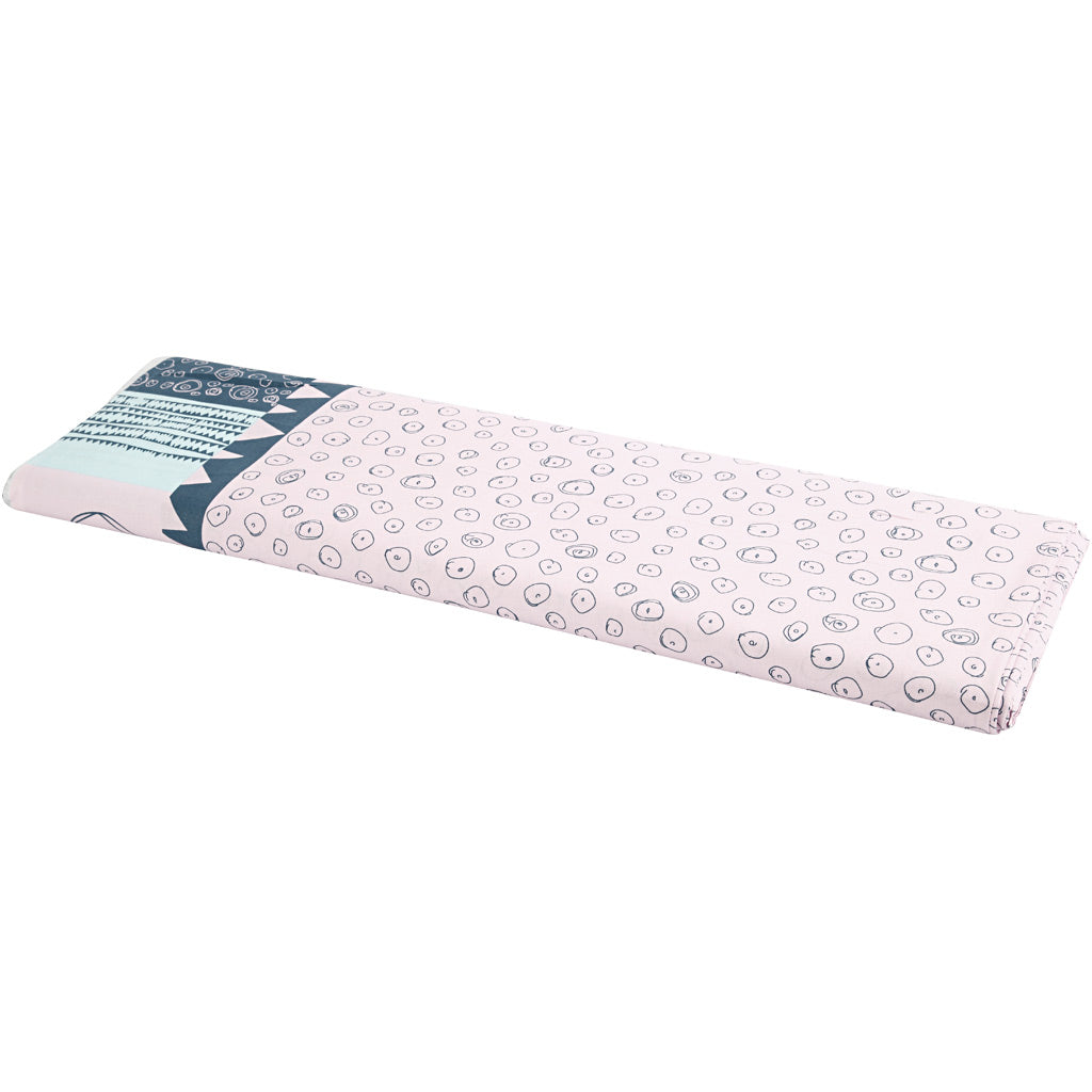 Fabric, W: 145 cm, 140 g, light red, 10 m/ 1 roll