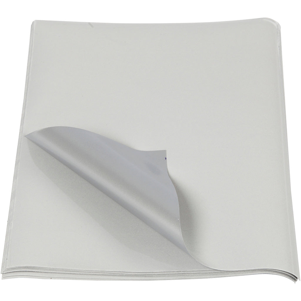 Iron-On Reflective Film, size 17x22 cm, 10 sheet