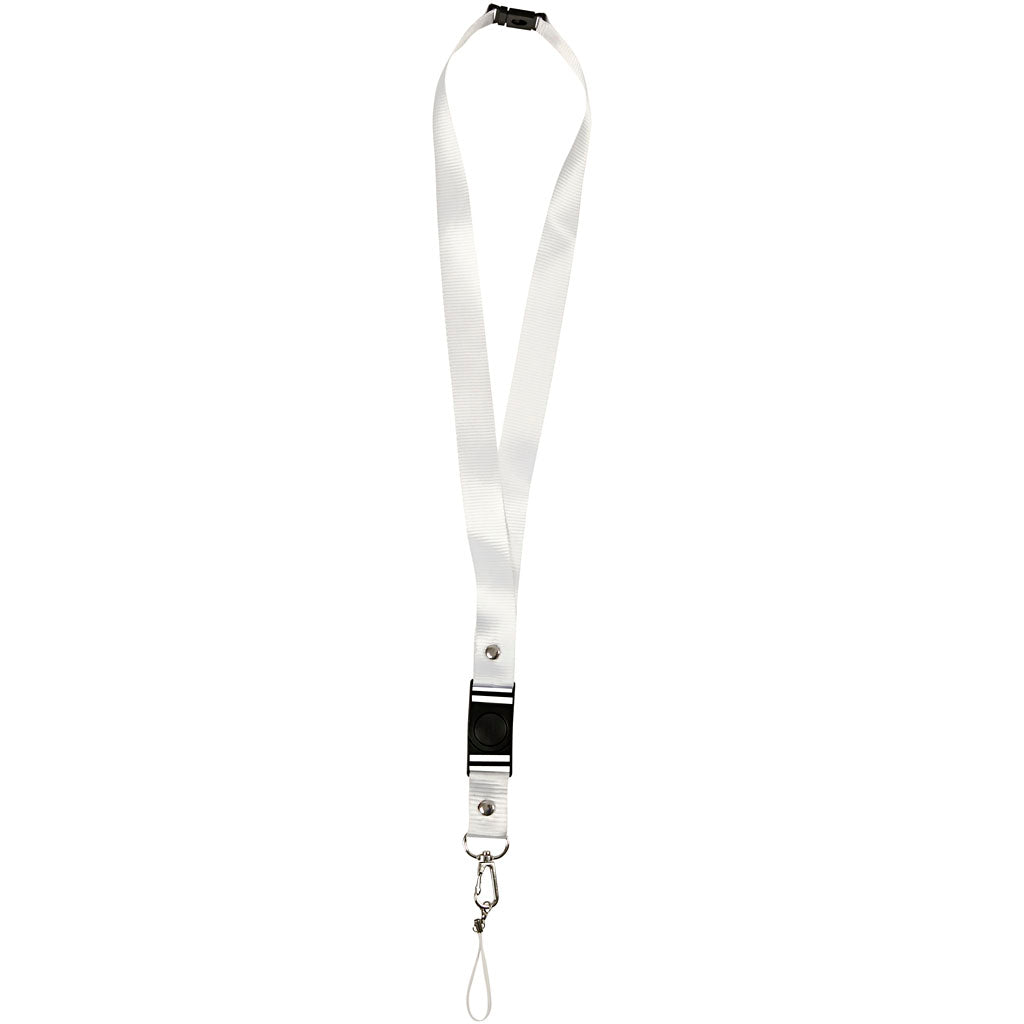 Key Hanger, L: 53 cm, W: 2 cm, white, 5 pc