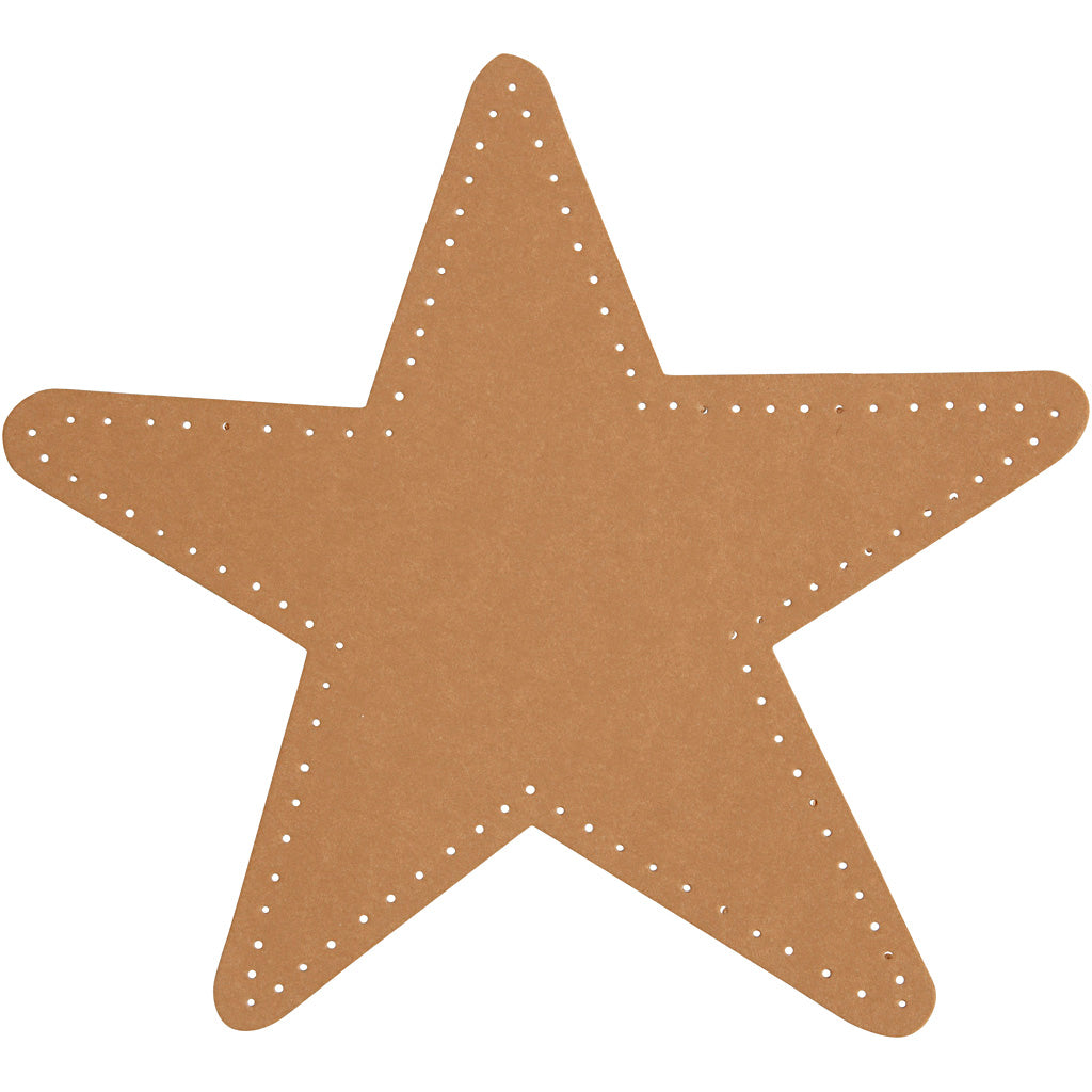Star, dia. 17 cm, 350 g, natural, 4 pc