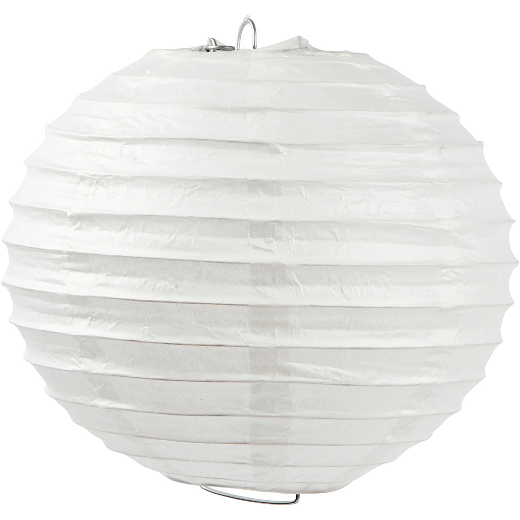 Rice paper lamp, Round, dia. 35 cm, white