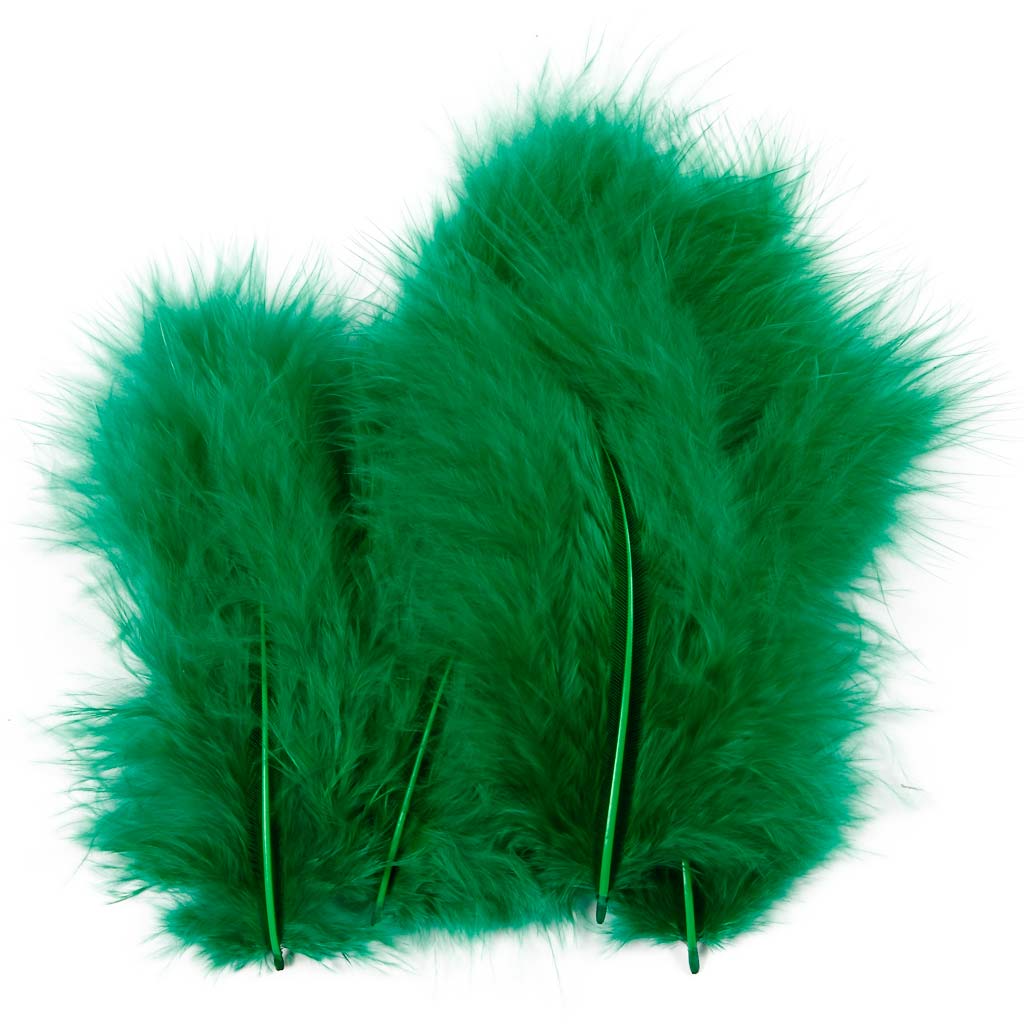 Down, size 5-12 cm, green, 15 pc
