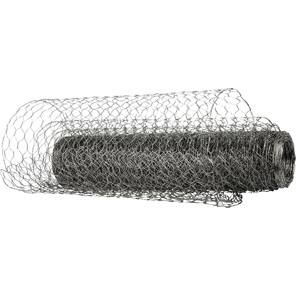 Wire Netting, W: 40 cm, thickness 0,6 mm, 20 m/ 1 roll
