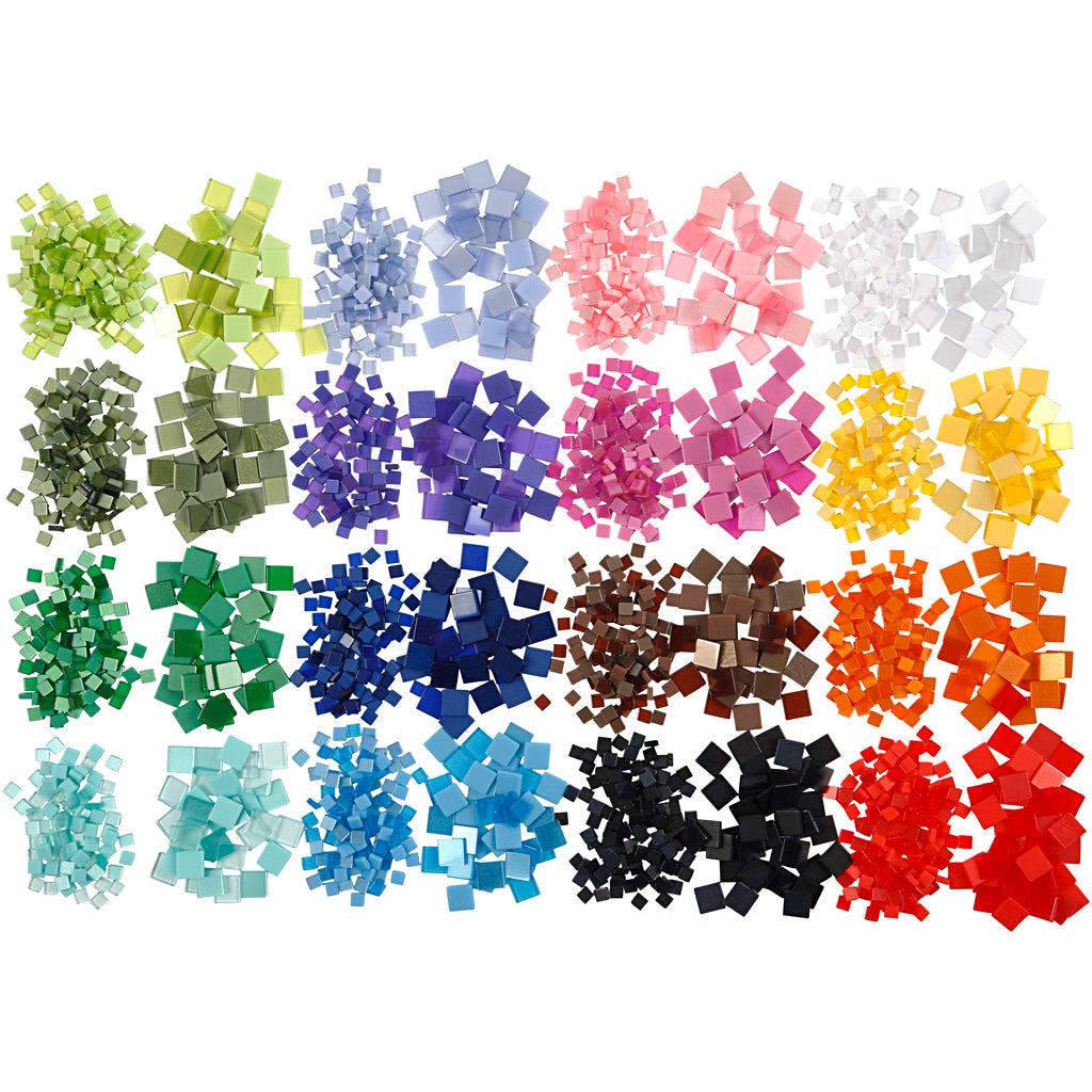 Mini Mosaic, size 5x5+10x10 mm, thickness 2 mm, 32x25 g