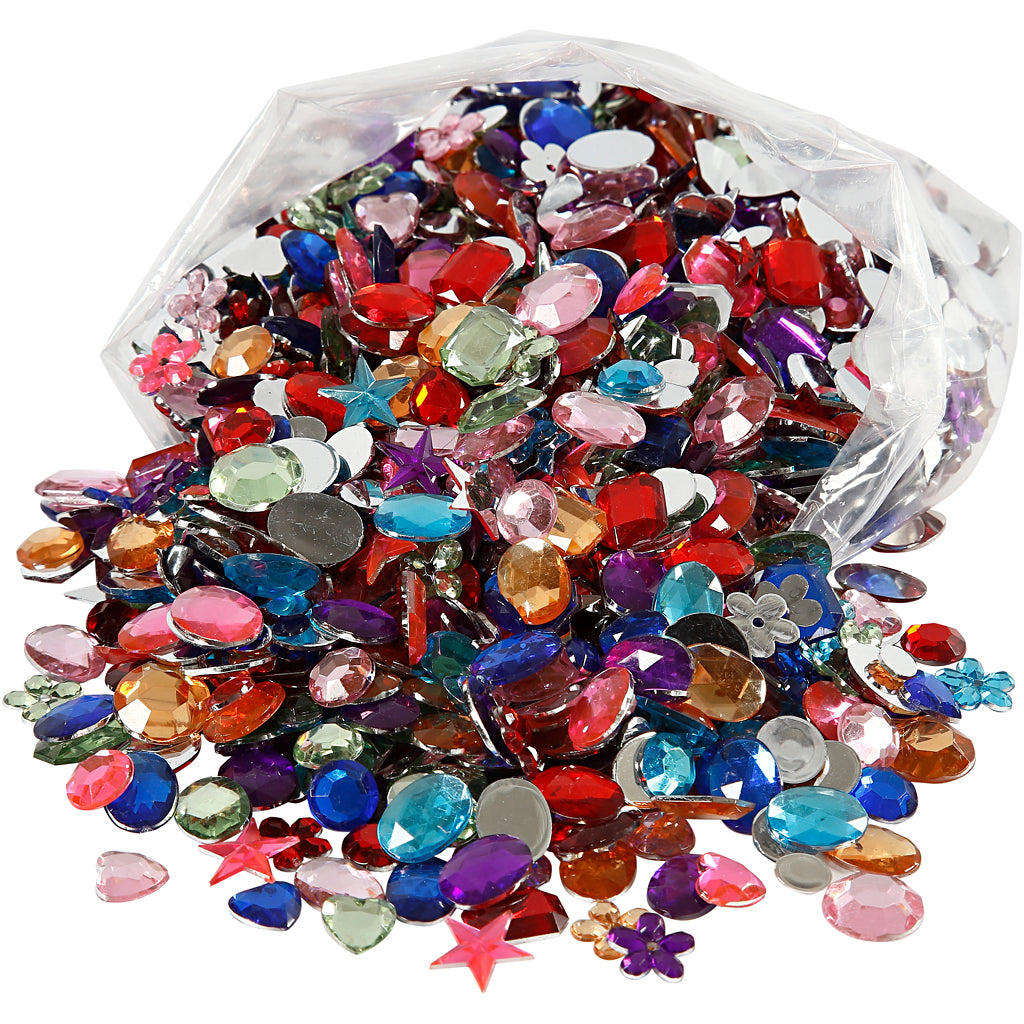 Rhinestones, size 5-15 mm, 1600 pc