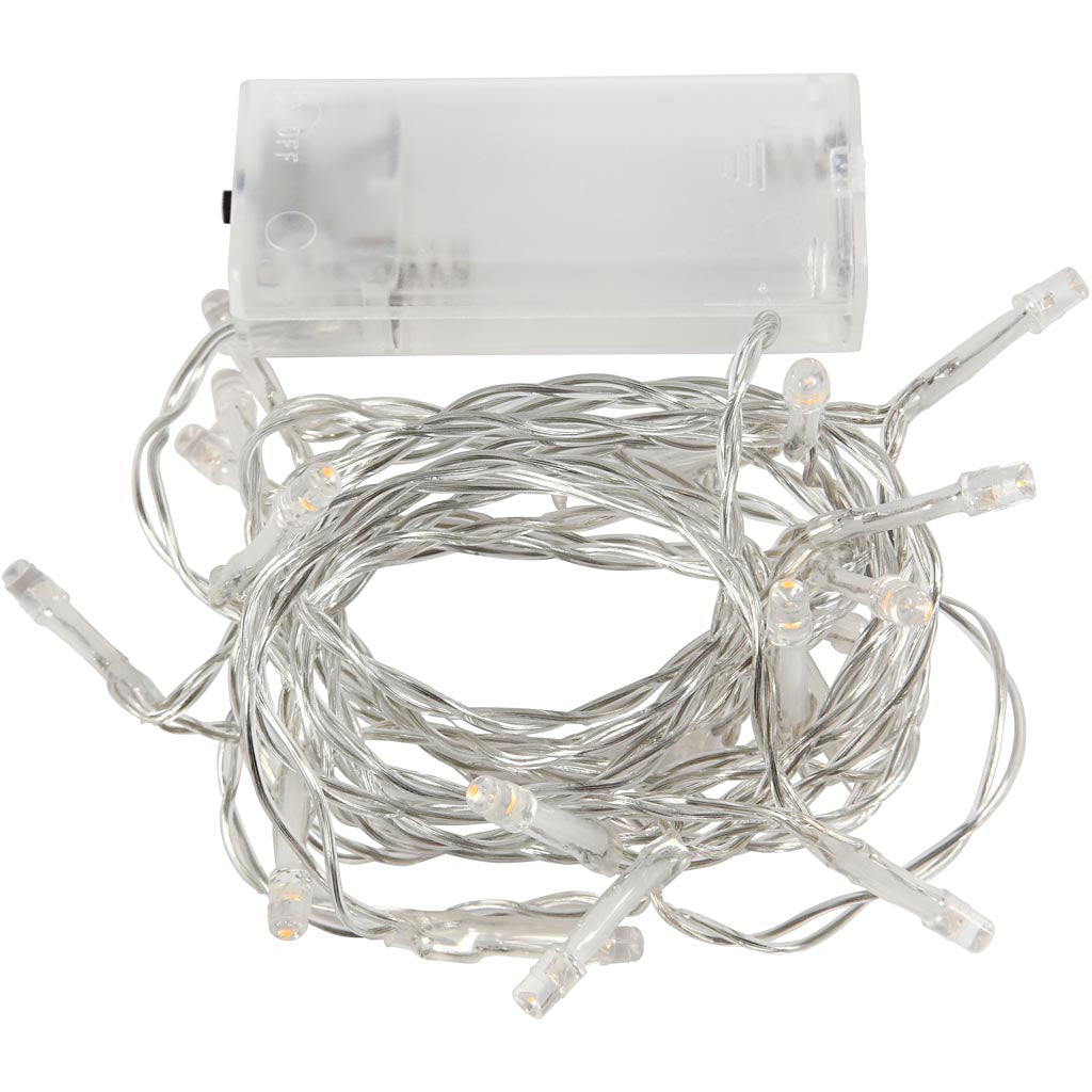 LED String of Lights, L: 3,15 M, transparent