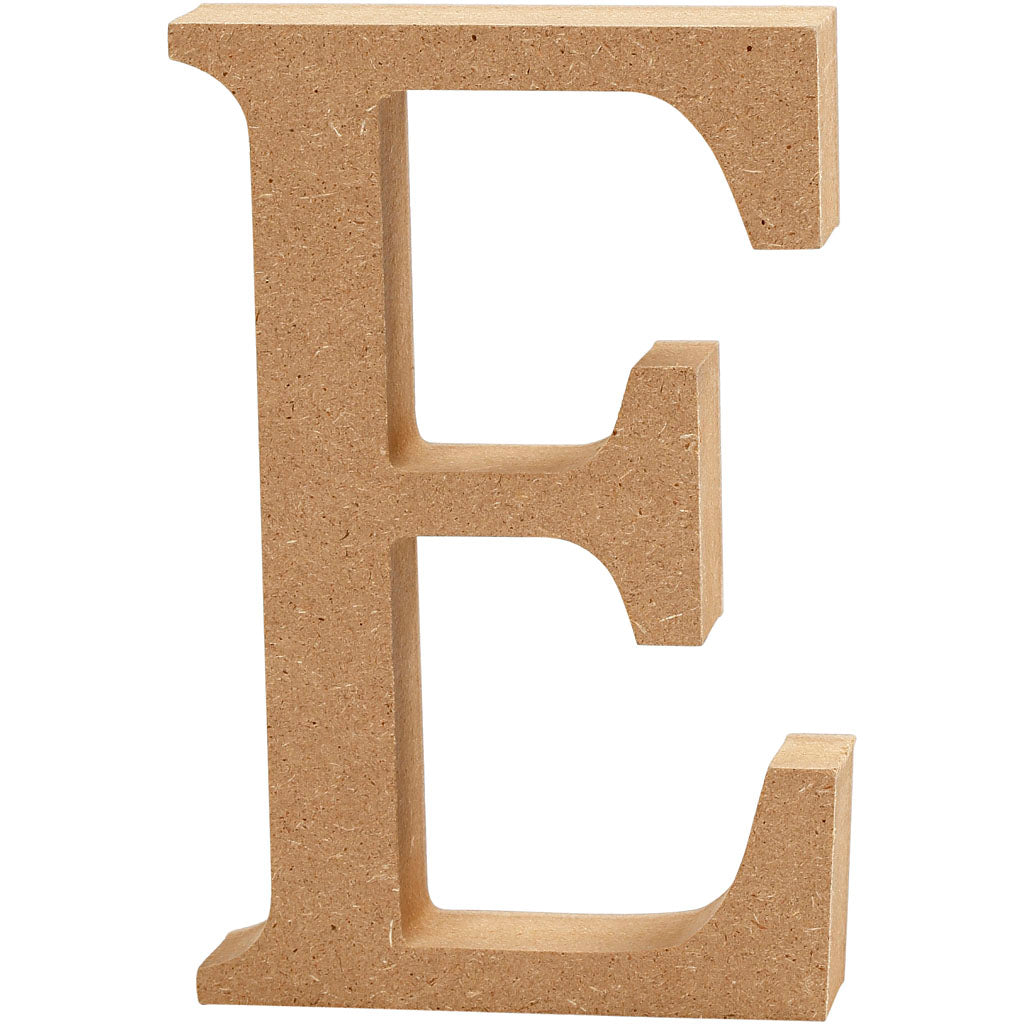 Letter, E, H: 13 cm, thickness 2 cm
