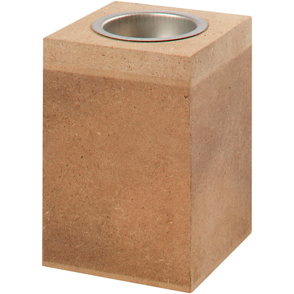Tea Light Candle Holder, H: 10 cm, size 7x7 cm, 1pc/ 1 pc