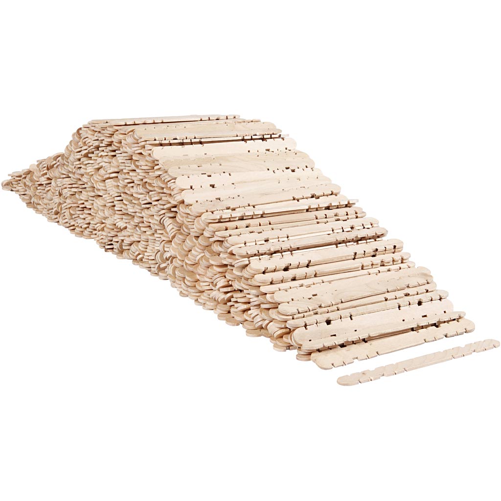 Construction sticks, L: 11,4 cm, W: 10 mm, 1000 pc