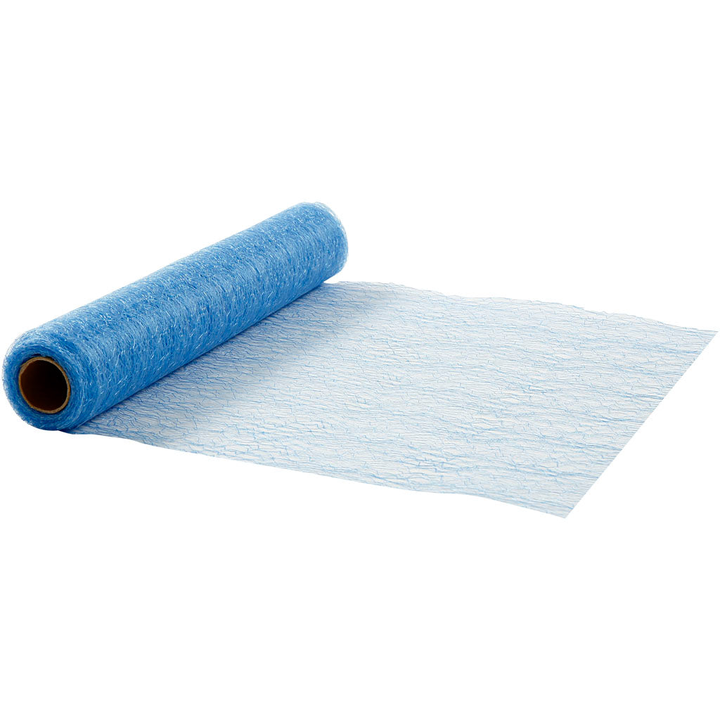 Table runner, W: 30 cm, blue, 10 m/ 1 roll