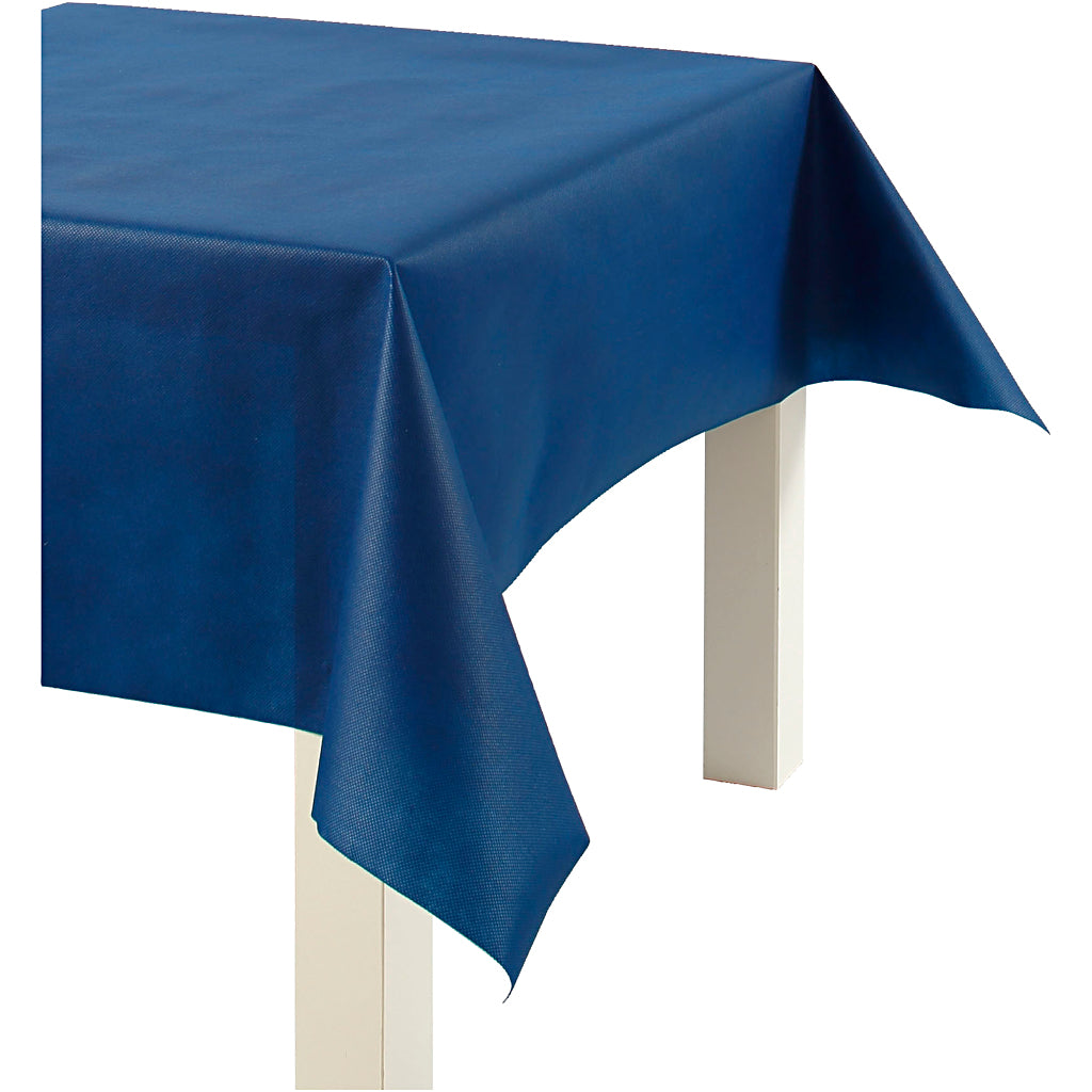 Tablecloth made of Imitation Fabric, W: 125 cm, 70 g, dark blue, 10 m/ 1 roll