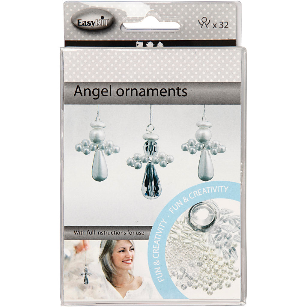 Angel Ornament, H: 2,8 cm, 32 pc