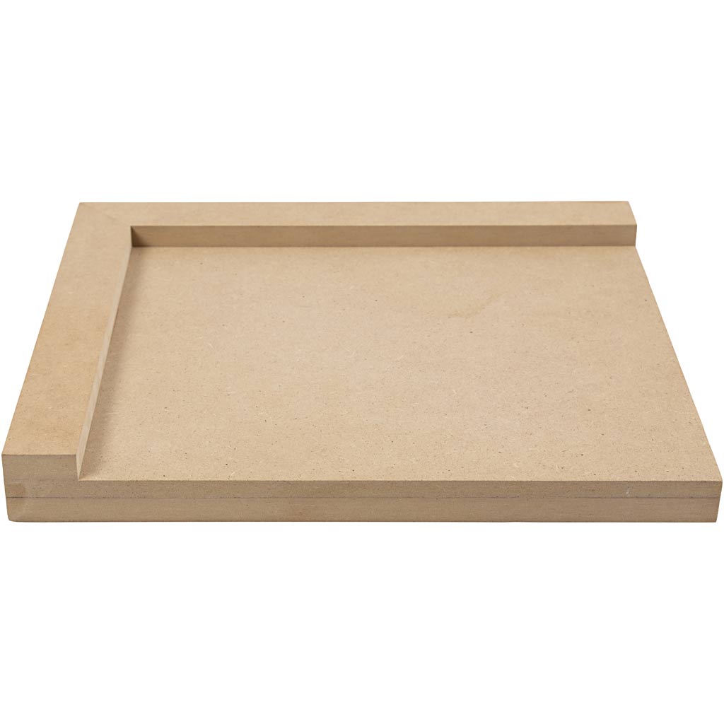 Linoleum cutting board, size 25x29 cm, right