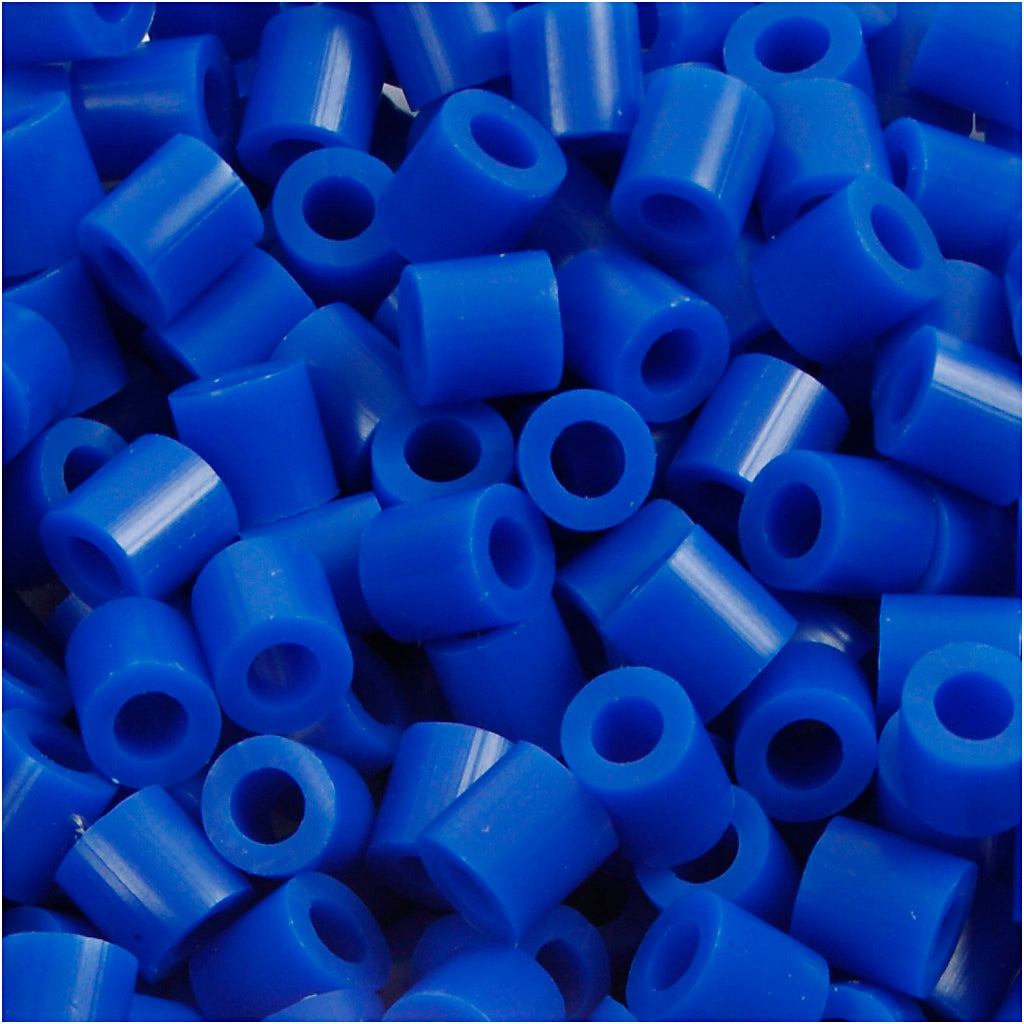 Fuse Beads, size 5x5 mm, hole size 2,5 mm, medium, dark blue (32232), 6000 pc