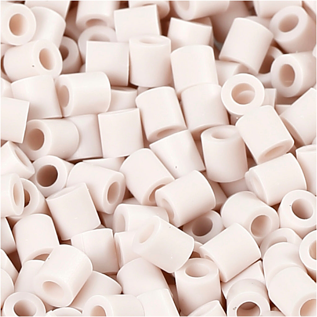 PhotoPearls, size 5x5 mm, hole size 2,5 mm, medium, light grey (10), 1100 pc