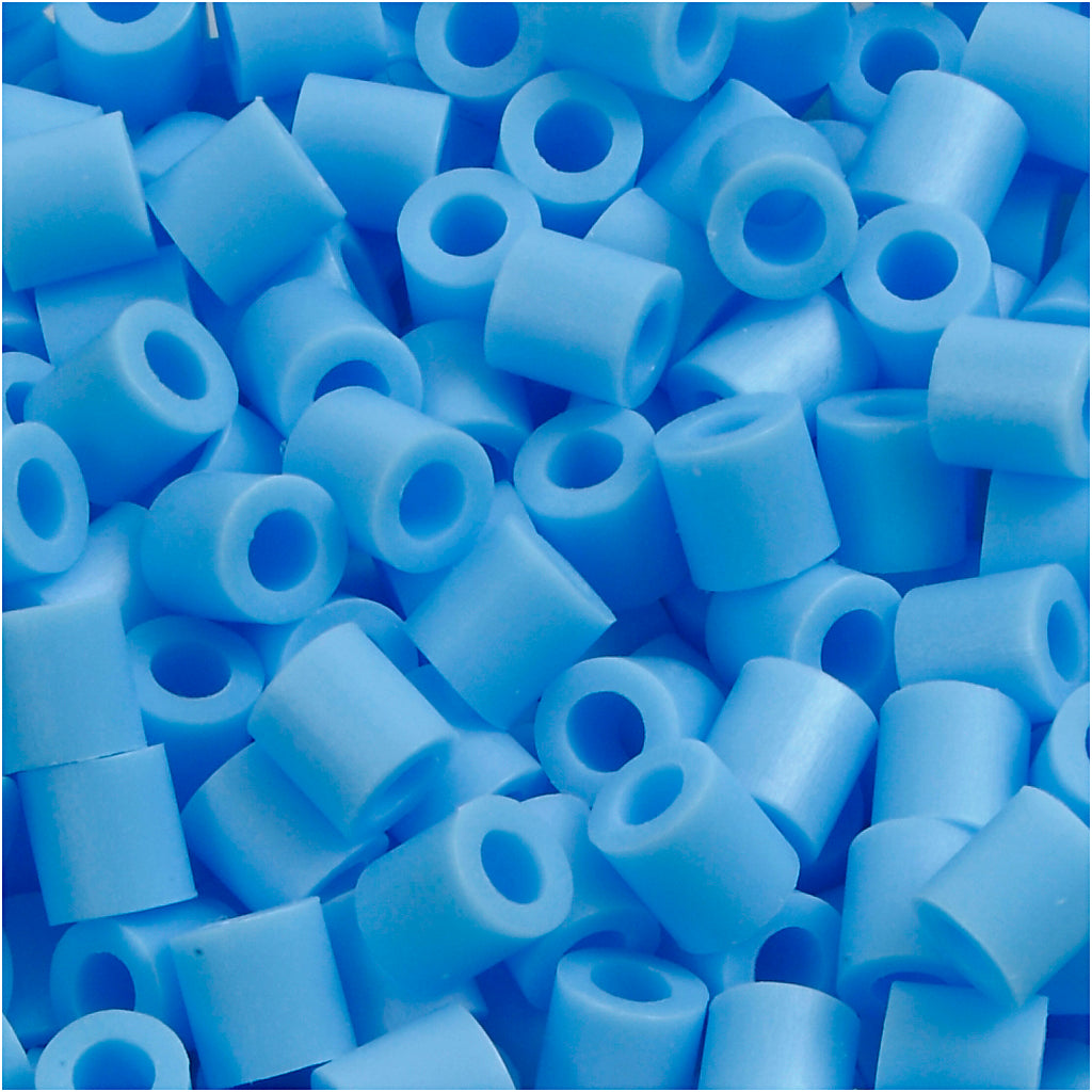 PhotoPearls, size 5x5 mm, hole size 2,5 mm, medium, pastel blue (23), 6000 pc