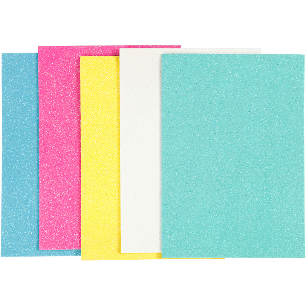 Foam Sheets, A5, sheet 148x210 mm, thickness 2 mm, 5 sheet