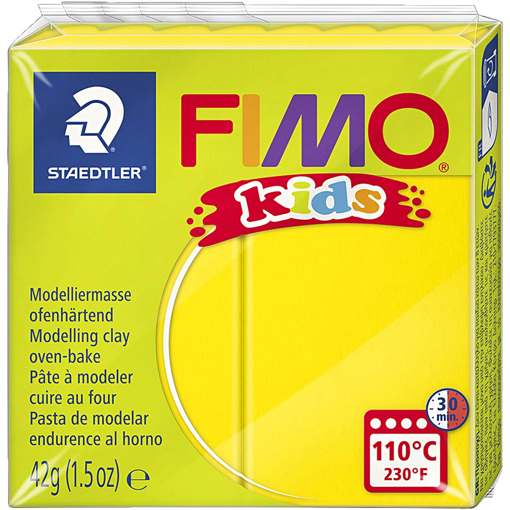 FIMO® Kids Clay, yellow, 42 g