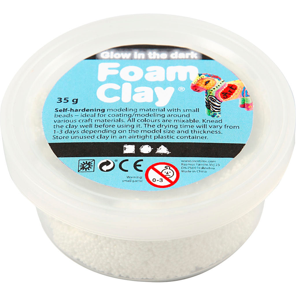 Foam Clay®, glow in the dark, 35 g/ 1 tub