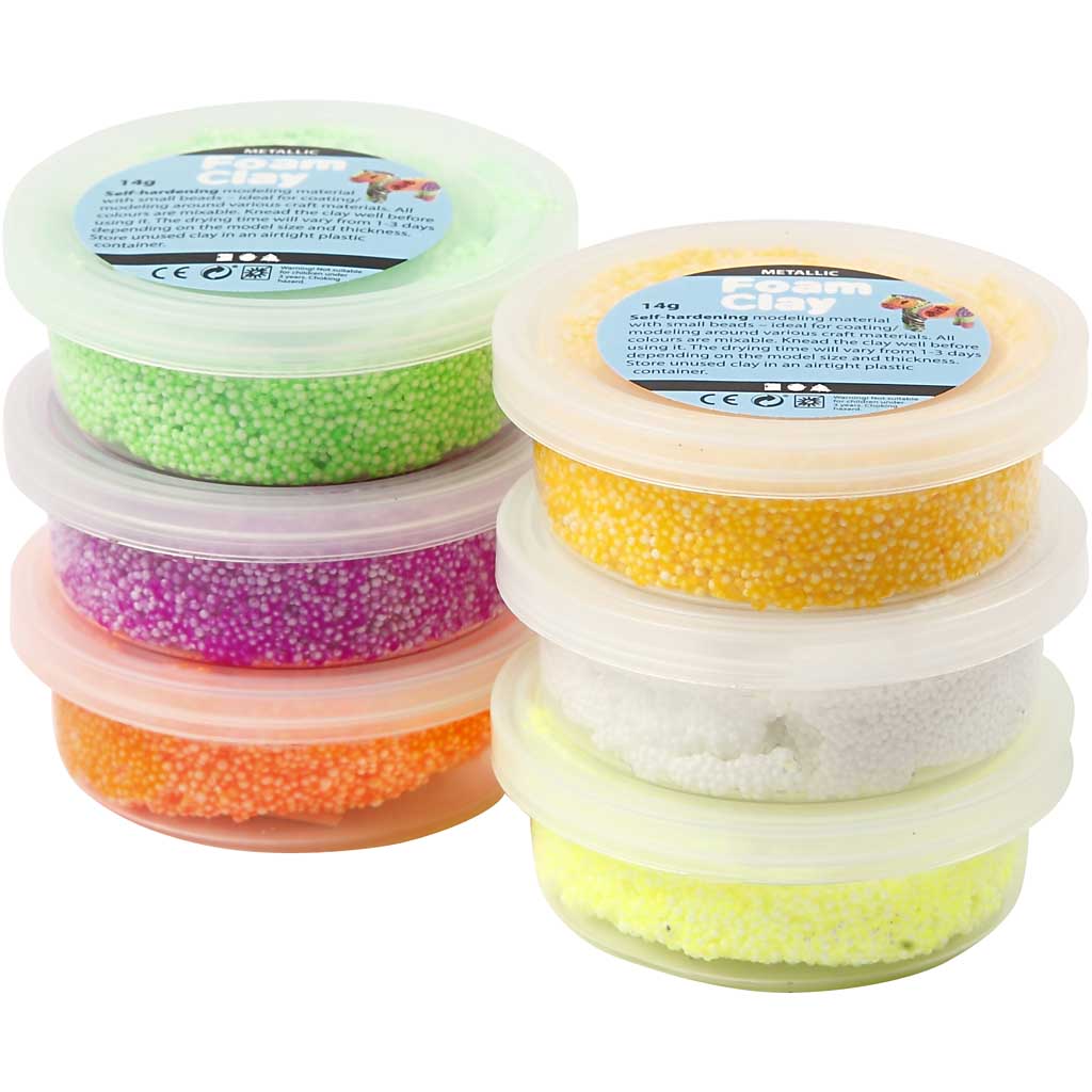 Foam Clay®, spring colours, 6x14 g