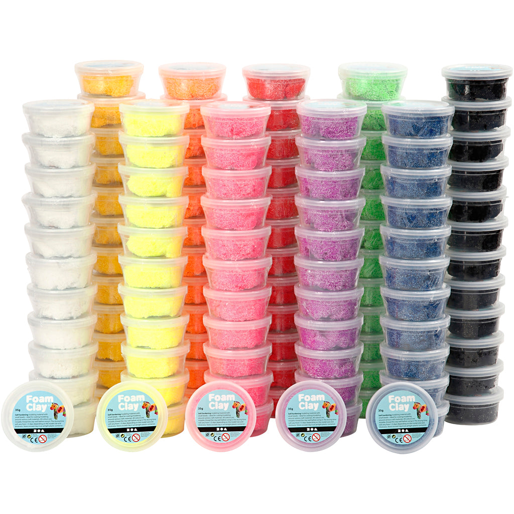 Foam Clay®, assorted colours, 10x12 tub