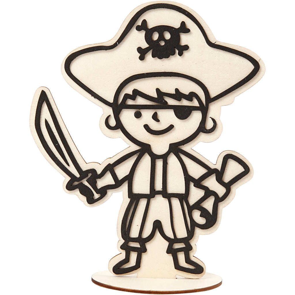 Decoration Figure, pirate, H: 19 cm