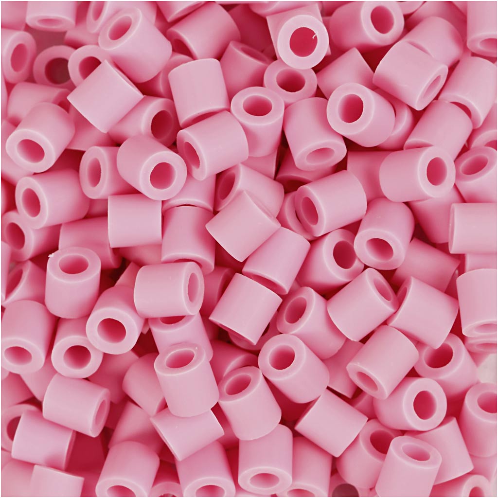 NABBI BioBeads, size 5x5 mm, hole size 2.5 mm, medium, rose, 1000 pc