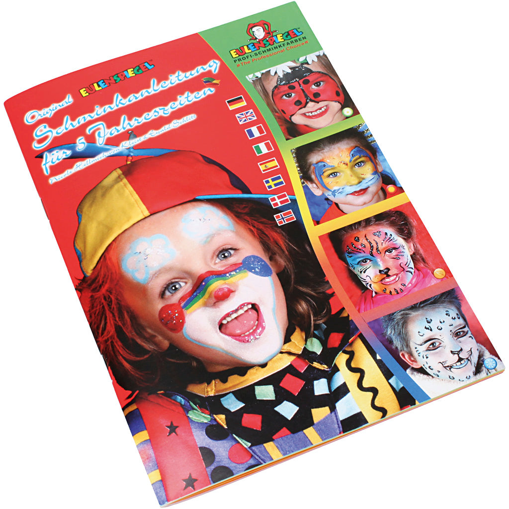 Eulenspiegel Face Painting Booklet, 19 face paint designs
